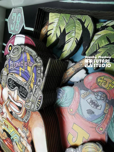 Drunky Monkey Studio x Futari Studio - Strawhat Pirates 3D Poster Frame [DM-001][2 Variants]