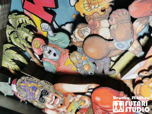 Drunky Monkey Studio x Futari Studio - Strawhat Pirates 3D Poster Frame [DM-001][2 Variants]