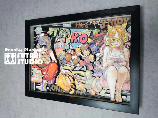 Drunky Monkey Studio x Futari Studio - Strawhat Pirates 3D Poster Frame [DM-001][2 Variants]