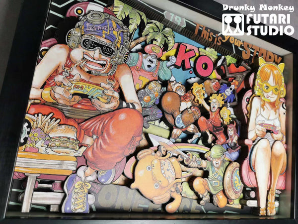 Drunky Monkey Studio x Futari Studio - Strawhat Pirates 3D Poster Frame [DM-001][2 Variants]