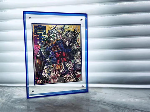 Billion Birds Studio - Stylish Gundam RX-78 Laser Acrylic Frame [26cm x 35cm] 