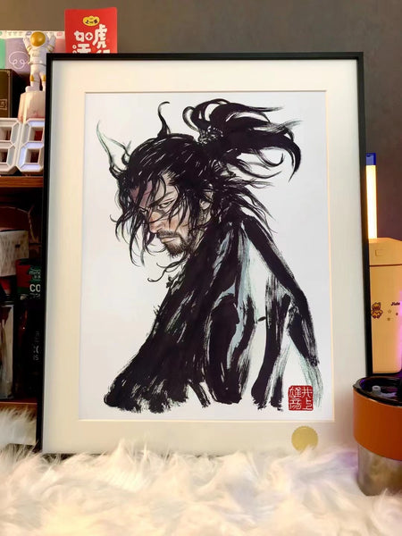 Xing Kong Studio - Character of Vagabond Manga Musashi Miyamoto Poster Frame