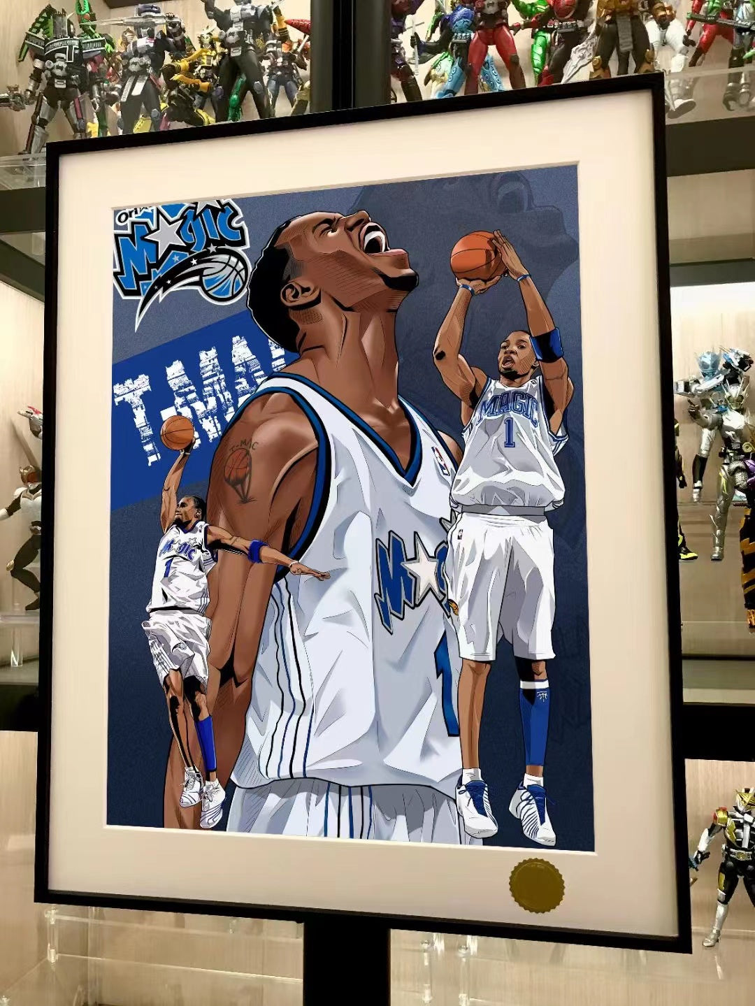 Xing Kong Studio X Jesse - Tracy McGrady Poster Frame