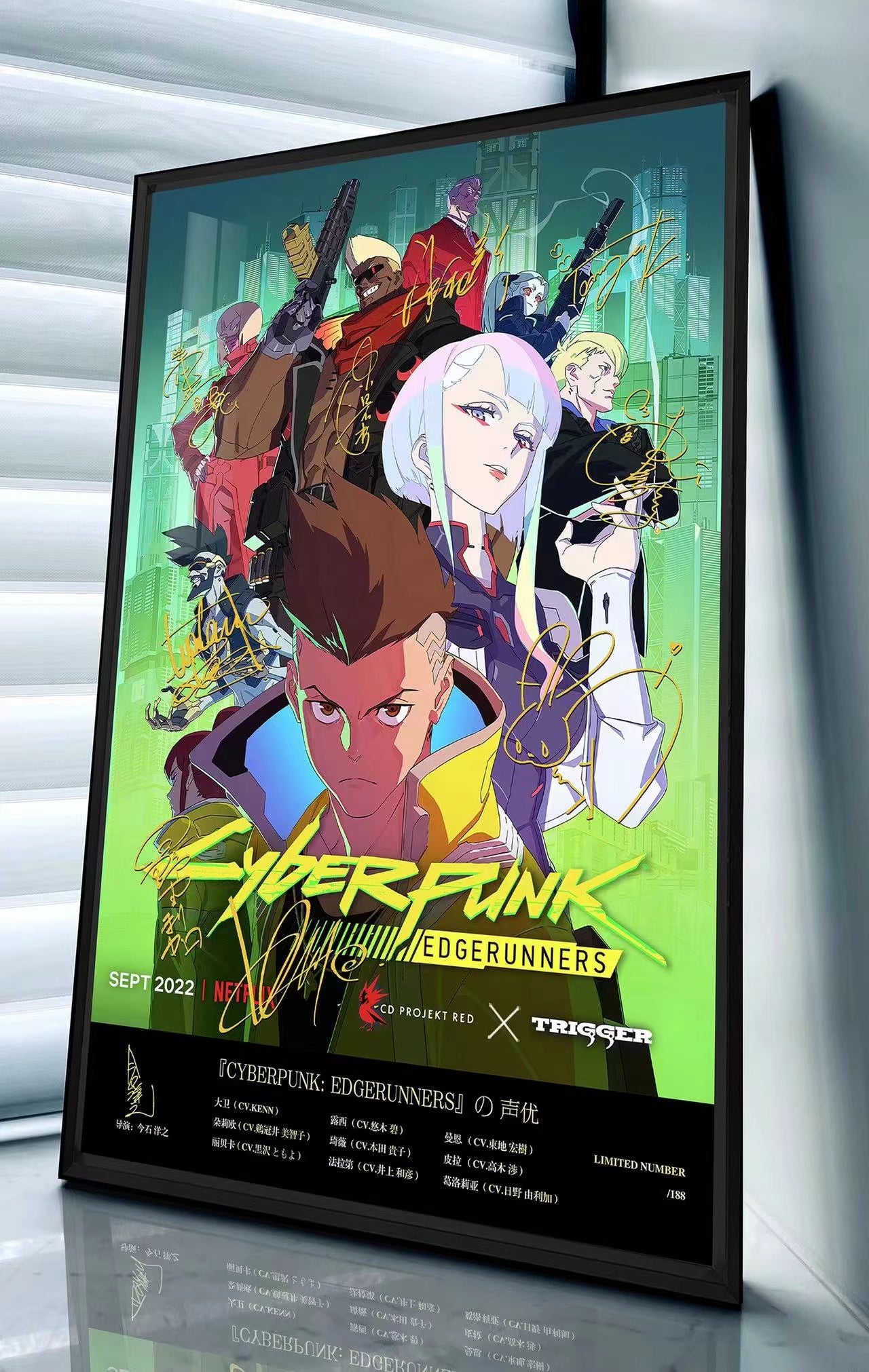 Cyberpunk: Edgerunners Signatures Poster Frame – Avolounge