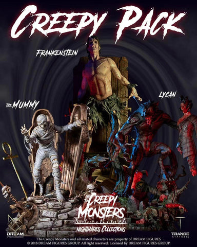 Dream Figures - Creepy Pack [Lycan, The Mummy & Frankenstein]