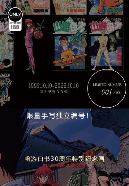 Mystical Art - Yu Yu Hakusho 30th Anniversary Poster Frame