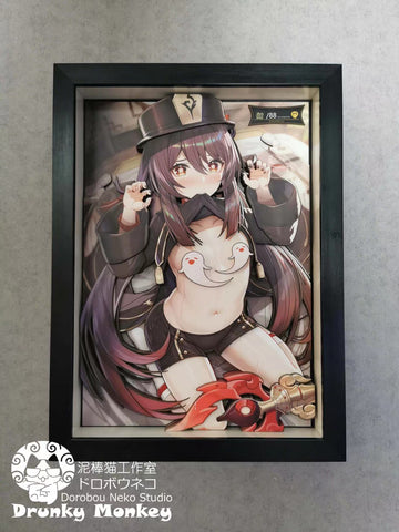 Dorobou Neko Studio - Hu Tao 3D Cast Off Poster Frame [DSL-001]