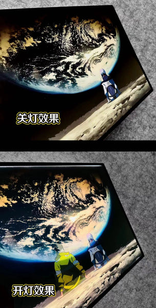 Lucy/ Lucyna Kushinada & David Martinez Go To The Moon Together LED Decorative Painting [2 Variants]