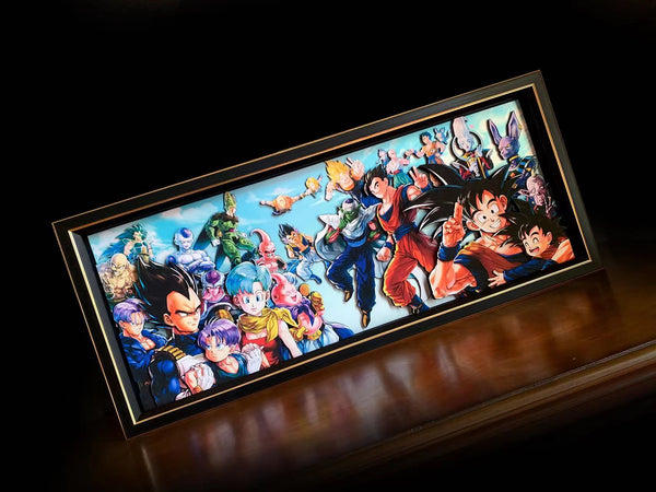 Mystical Art - Dragon Ball Super End Commemorative Edition Character Collection 3D Poster Frame