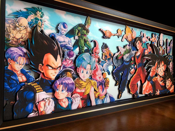 Mystical Art - Dragon Ball Super End Commemorative Edition Character Collection 3D Poster Frame