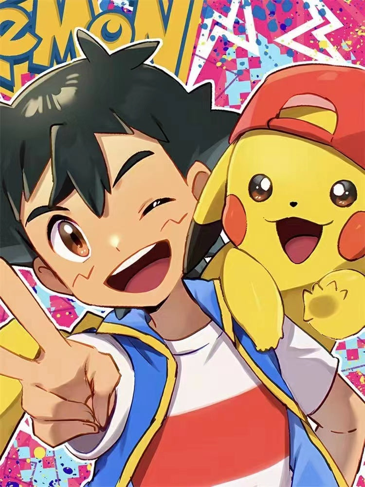 Xing Kong Studio - Ash Ketchum & Pikachu Poster Frame