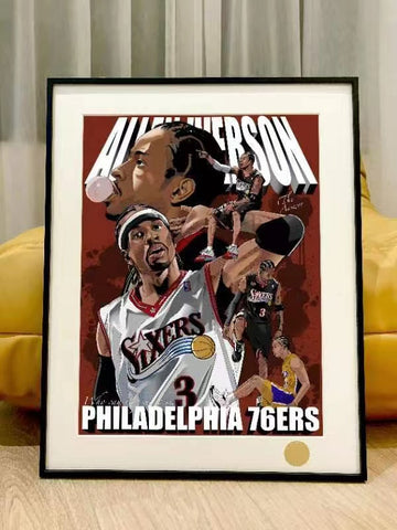 Xing Kong Studio - Allen Iverson Poster Frame