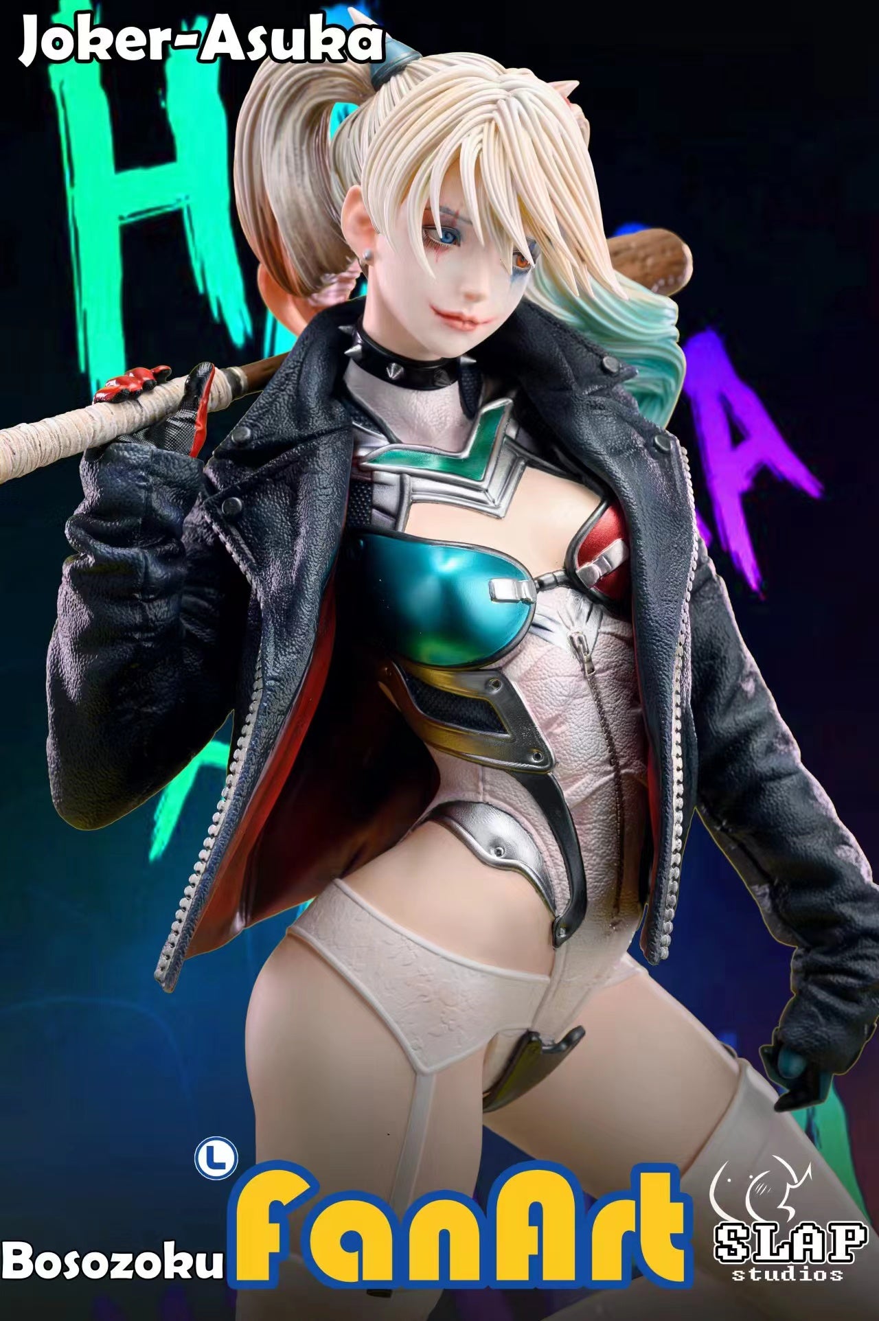 Slap Studio x Fanart - Asuka Langley Soryu / Harley Quinn [Cast Off][3 Variants]