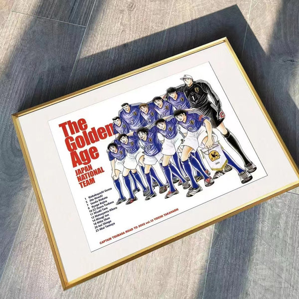 Billion Birds Studio - The Golden Age Japan National Team Poster Frame