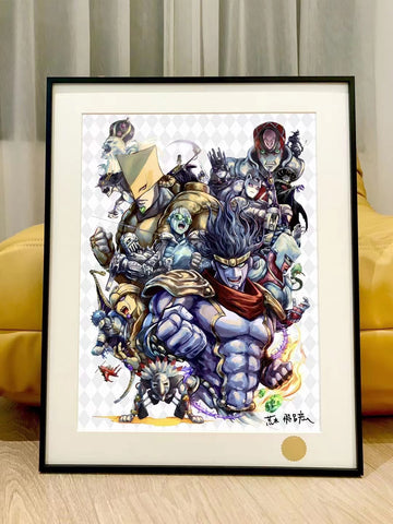 Xing Kong Studio - Characters of JoJo's Bizarre Adventure: Stone Ocean Poster Frame