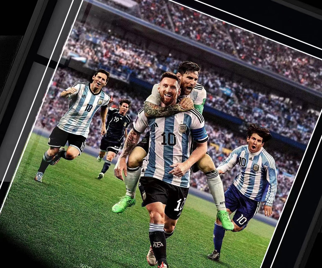 2006 - 2022 Year Lionel Messi Five World Cups Poster Frame – Avolounge