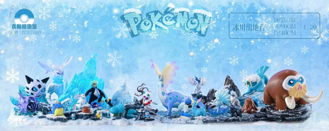 Pokemon 3D Scene Series Winter Eevee Sleigh Diorama