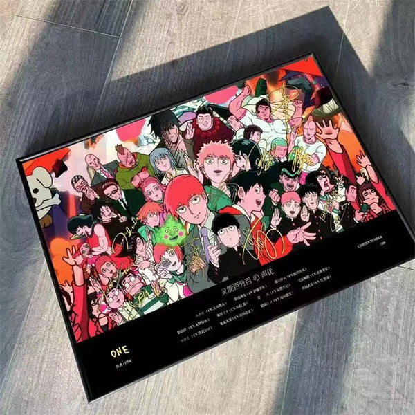Mob Psycho 100 Voice Actor's Signatures Poster Frame