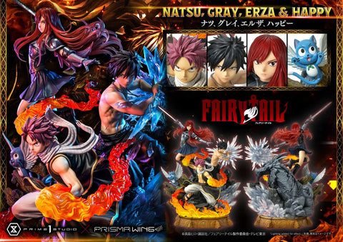 Prime 1 Studio - Natsu, Gray, Erza and Happy [3 Variants]